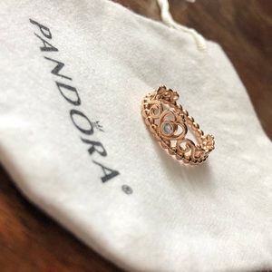 Pandora “My Princess Tiara Ring,” Rose Gold